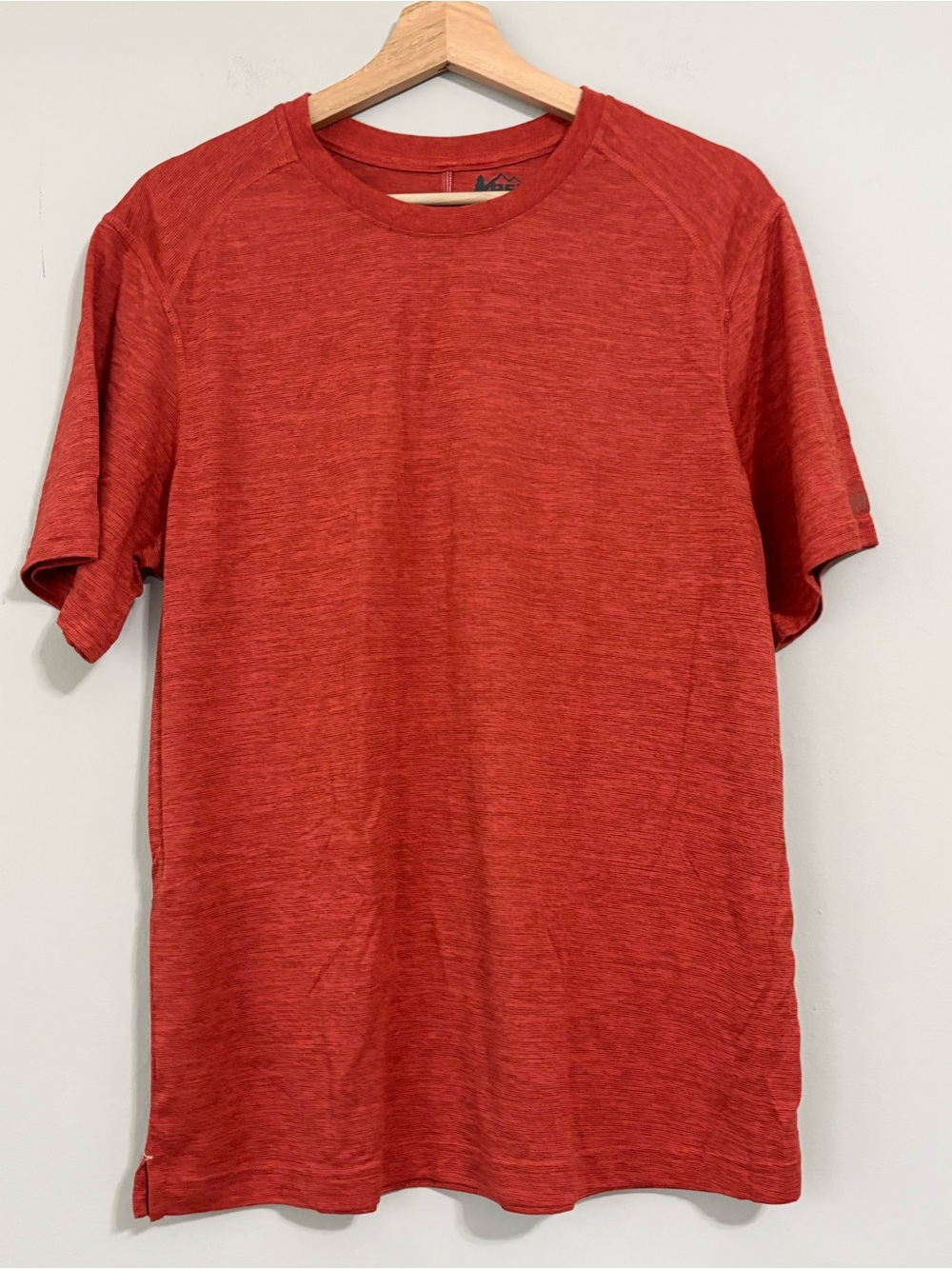 REI Men’s Orange Athletic Shirt Short Sleeve